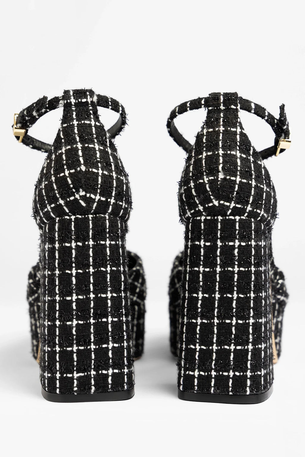 Ari Platform Pump Black Tweed
