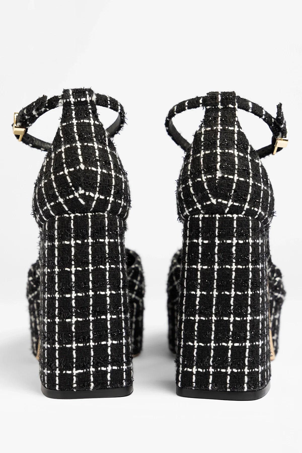Ari Platform Pump Black Tweed
