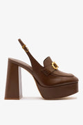 Harrington Hi Loafer In Burnt Umber Leather
