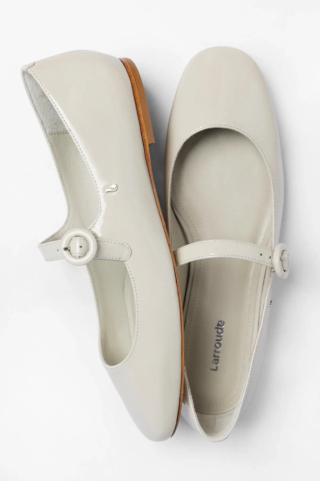 Blair Ballet Flat Moon Gray Patent Leather