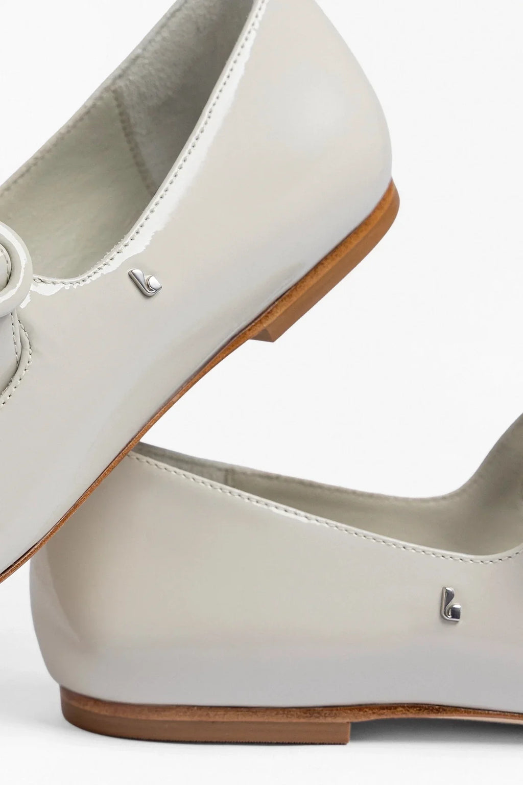 Blair Ballet Flat Moon Gray Patent Leather
