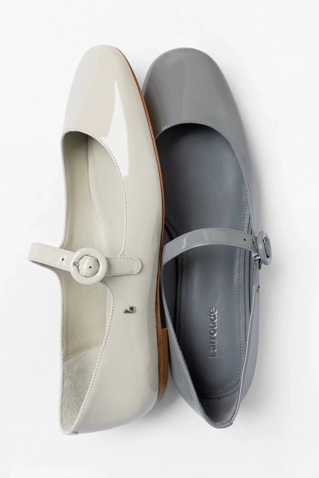 Blair Ballet Flat Moon Gray Patent Leather