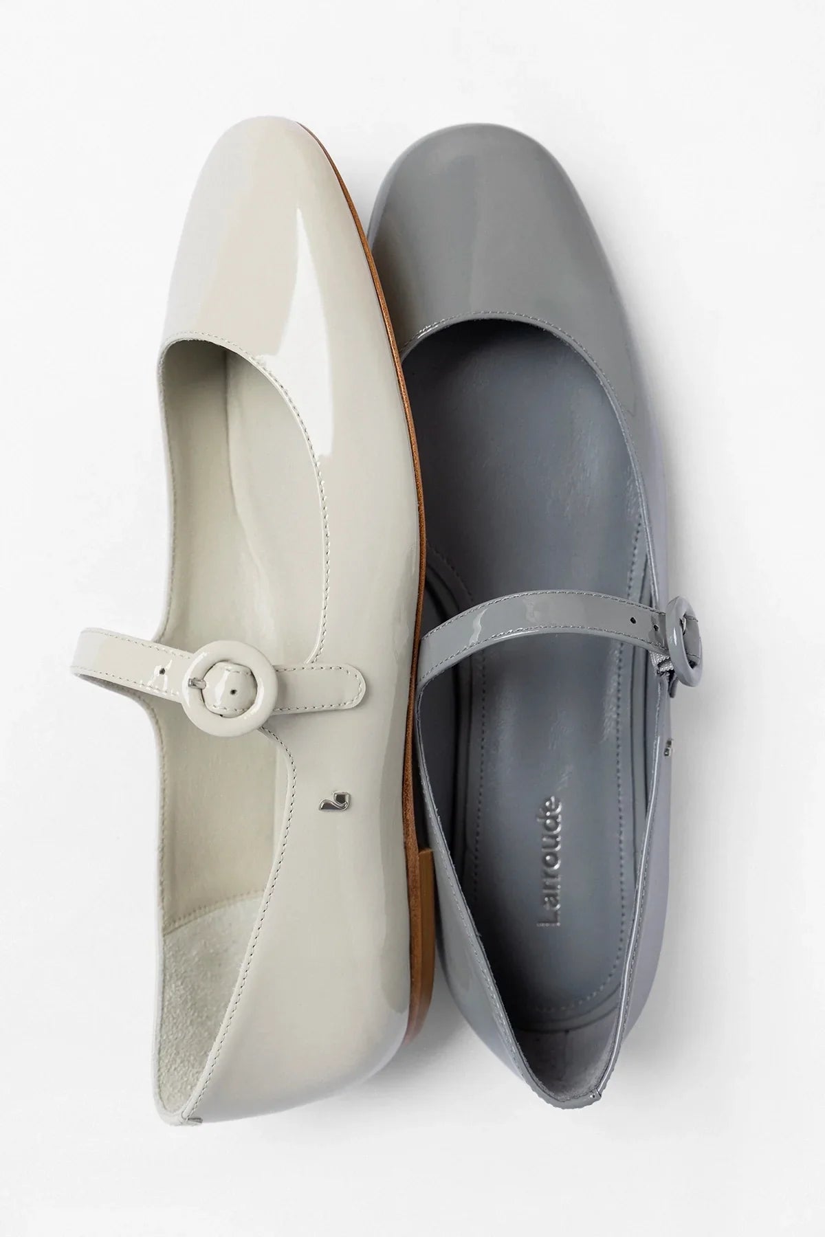 Blair Ballet Flat Moon Gray Patent Leather