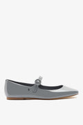 Blair Ballet Flat Titanium Patent Leather