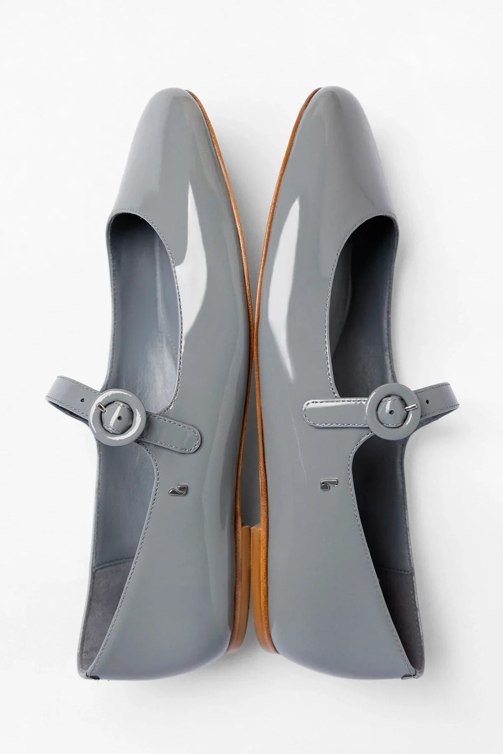 Blair Ballet Flat Titanium Patent Leather