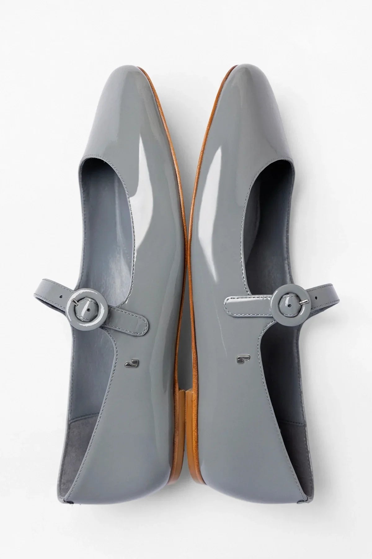 Blair Ballet Flat Titanium Patent Leather