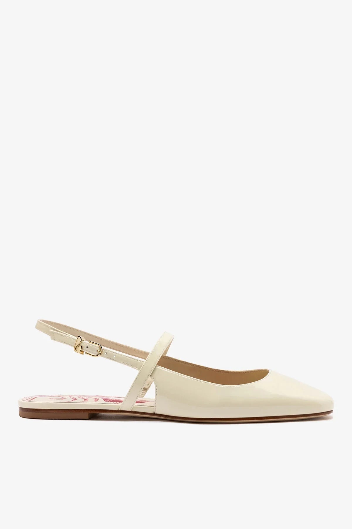 Georgina Ballet Flat Ivory Patent Leather
