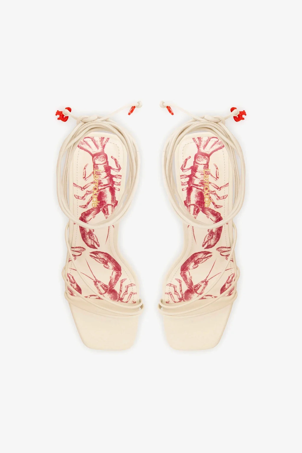 Nadia Sandal In Ivory Leather