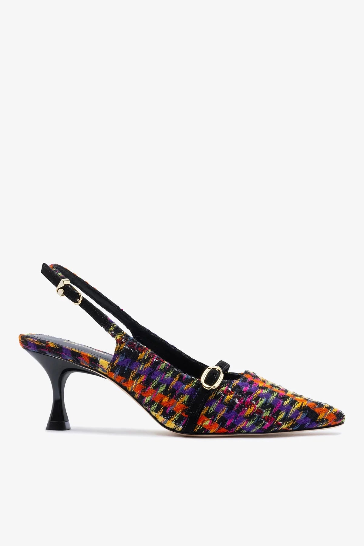 Ines Pump Multicolor Printed Tweed