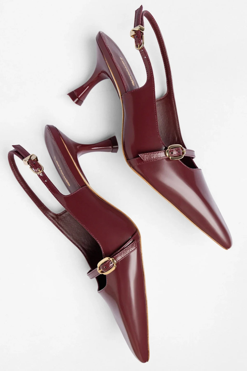 Ines Pump Burgundy Leather