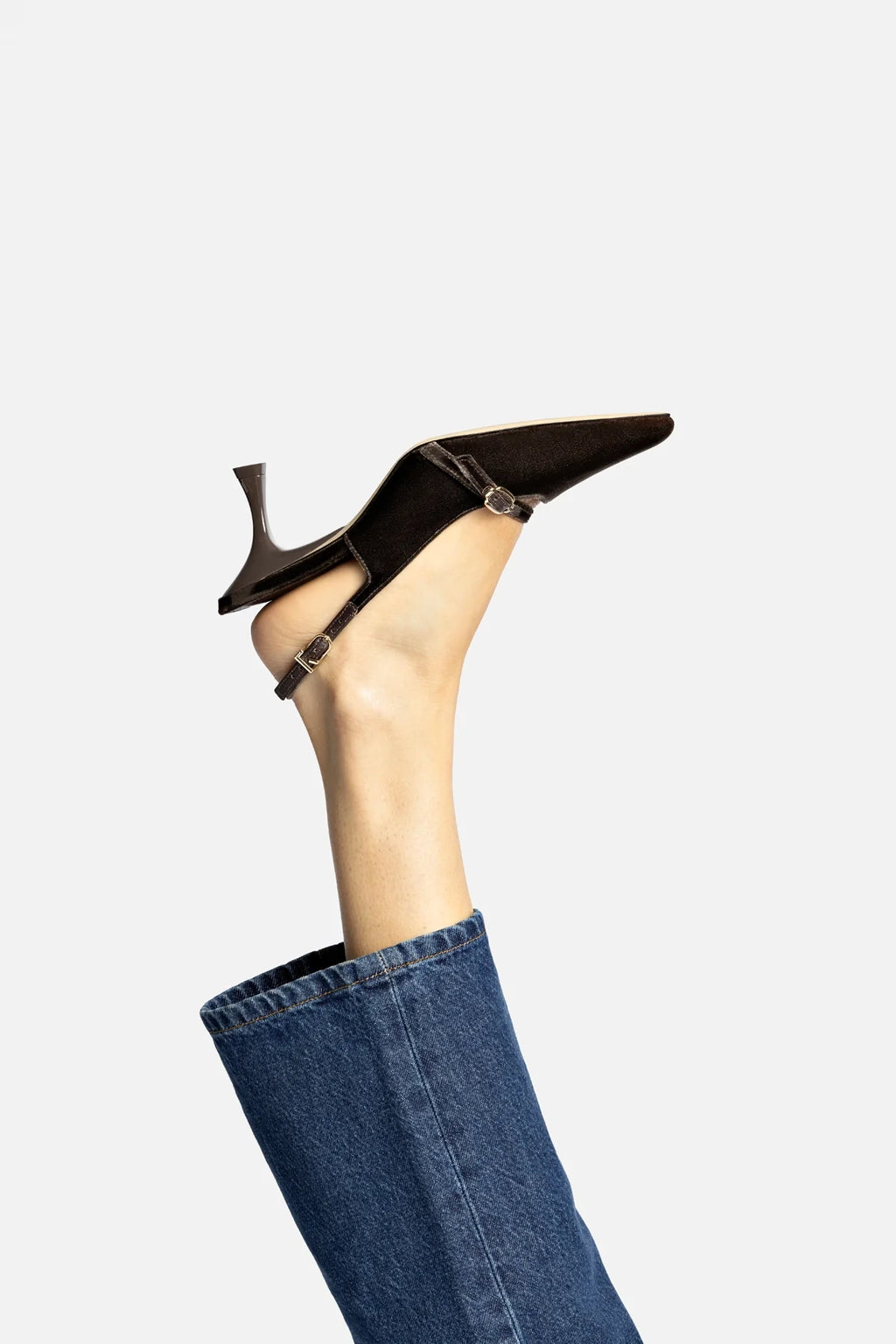 Ines Pump In Expresso Velvet