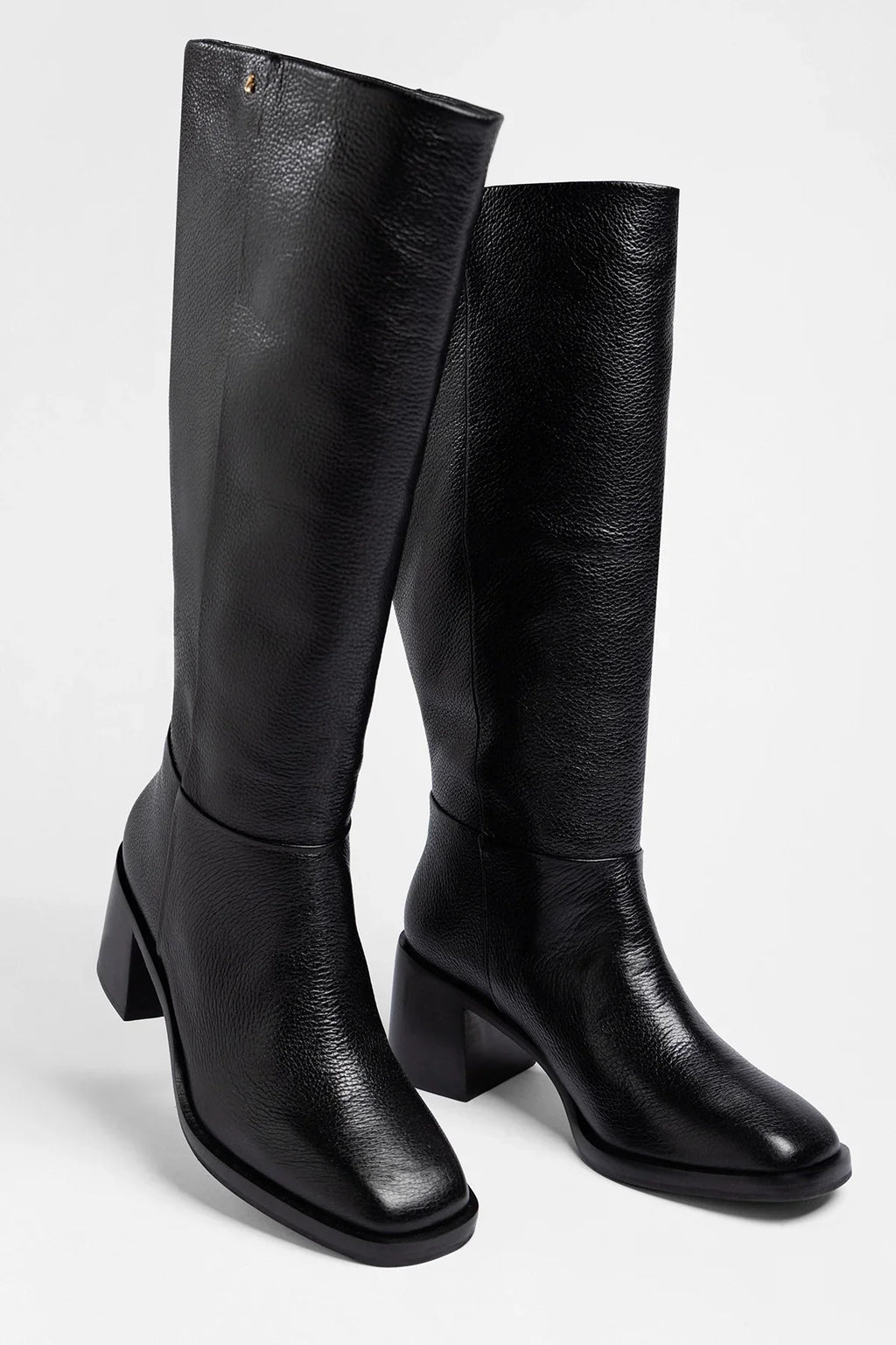 Ricky Wide Boot Black Leather