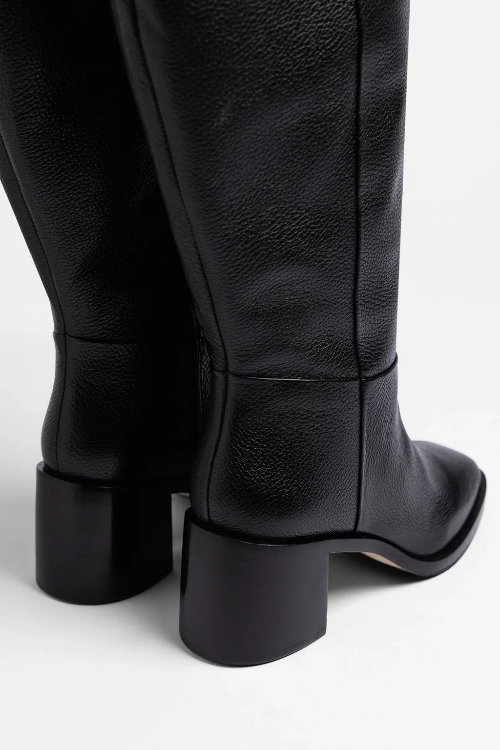 Ricky Wide Boot Black Leather