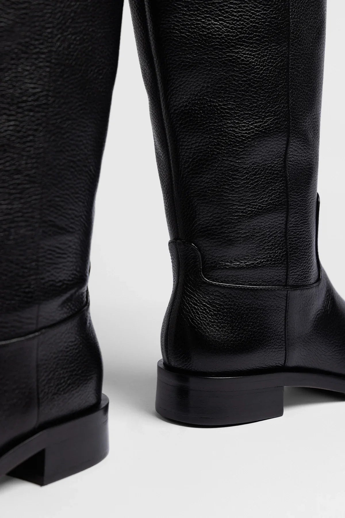 Anne Wide Boot Black Leather