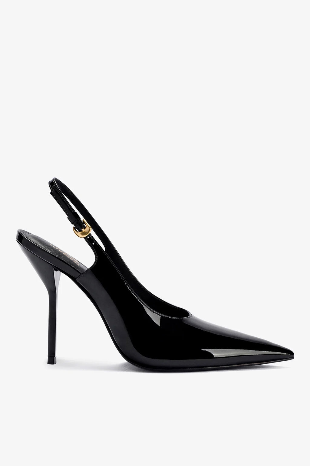 Larroudé x Altuzarra Pump In Black Patent Leather