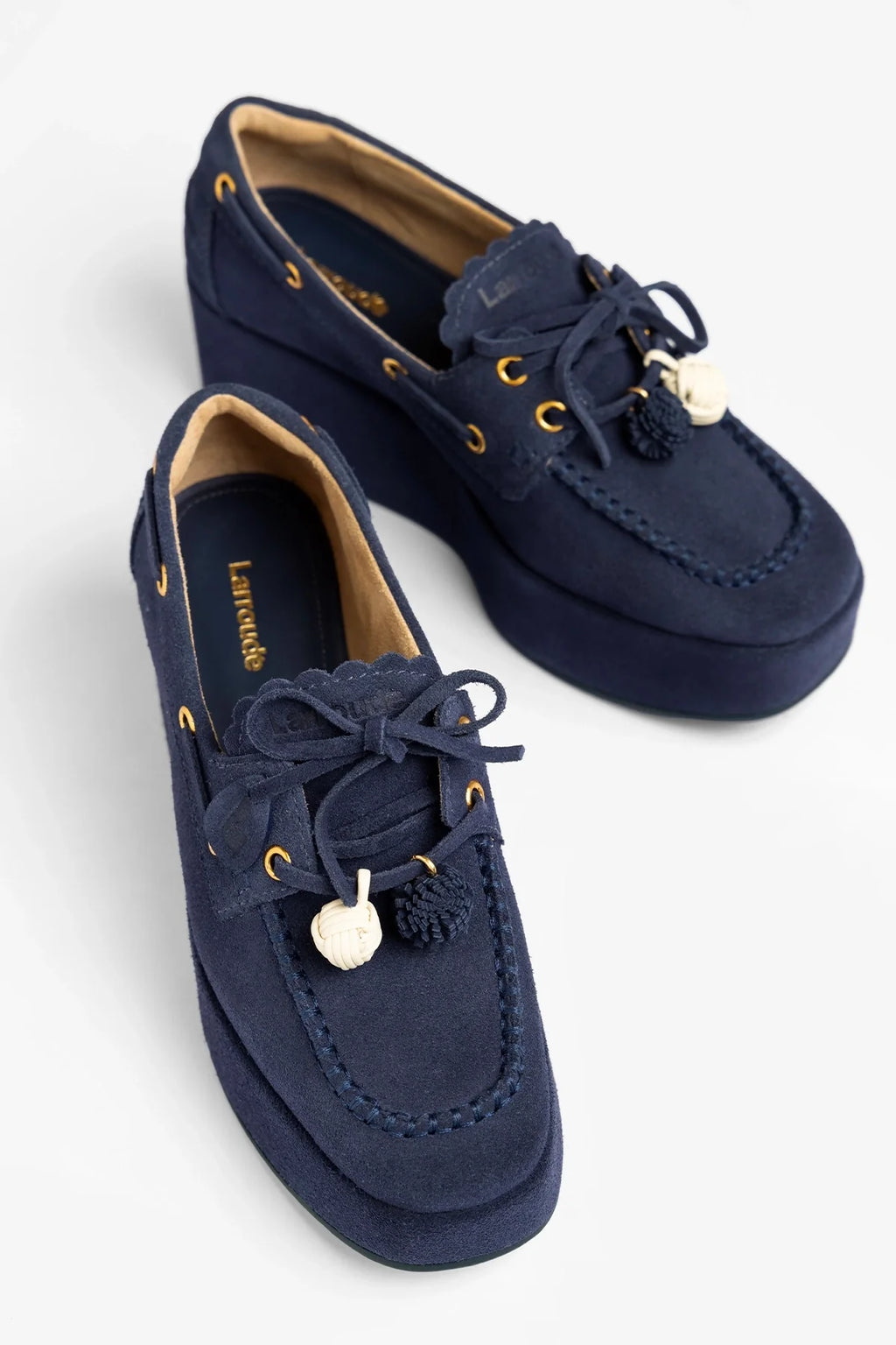 Cyprus Flatform Navy Suede