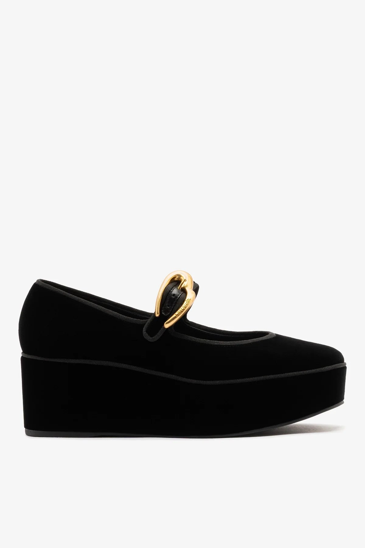 Verona Flatform Black Velvet
