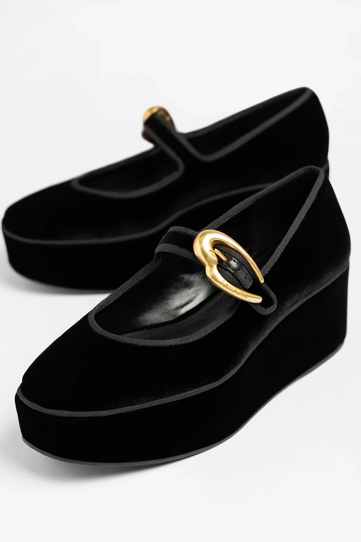 Verona Flatform Black Velvet