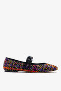 Verona Ballet Flat Multicolor Printed Tweed