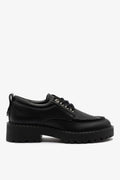 London Lace Up Loafer In Black Leather