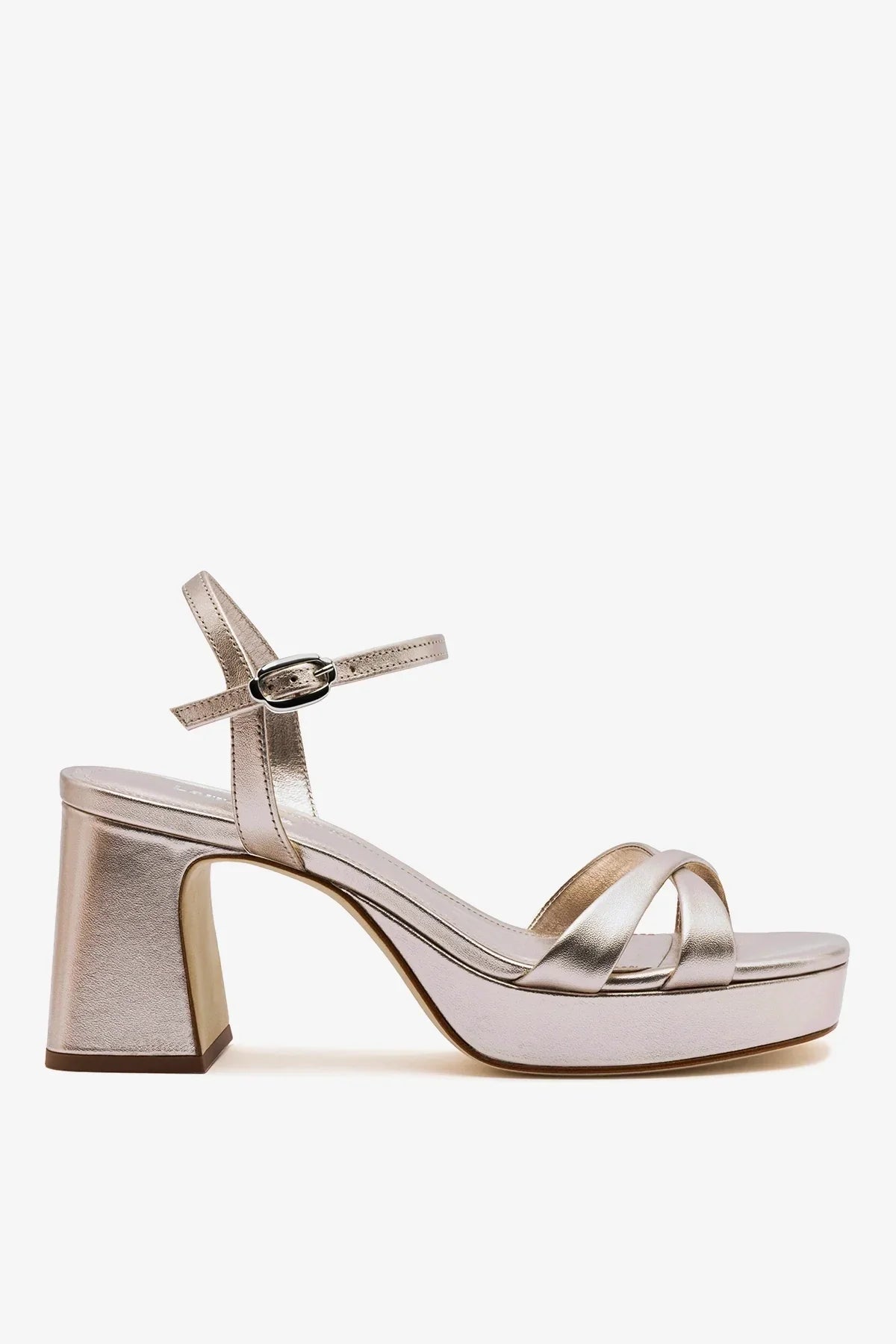 Bianca Low Platform Sandal Dusky Gold Leather