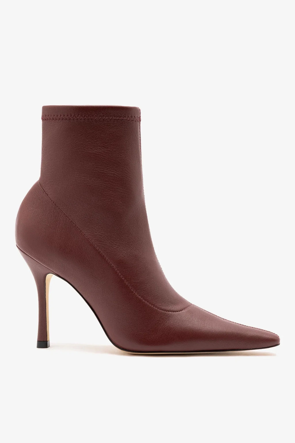 Mini Carine Boot Burgundy Stretch Leather