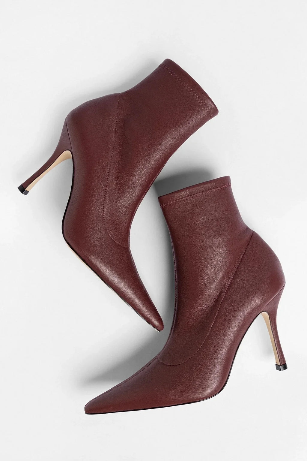 Mini Carine Boot Burgundy Stretch Leather
