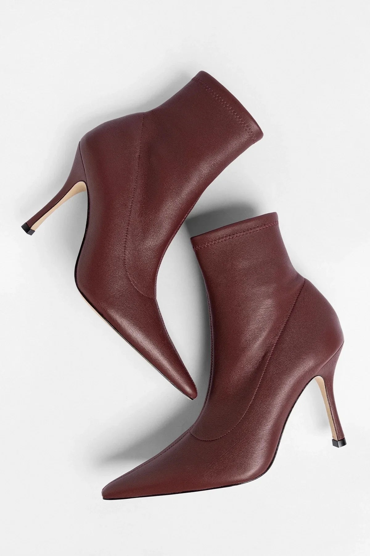 Mini Carine Boot Burgundy Stretch Leather