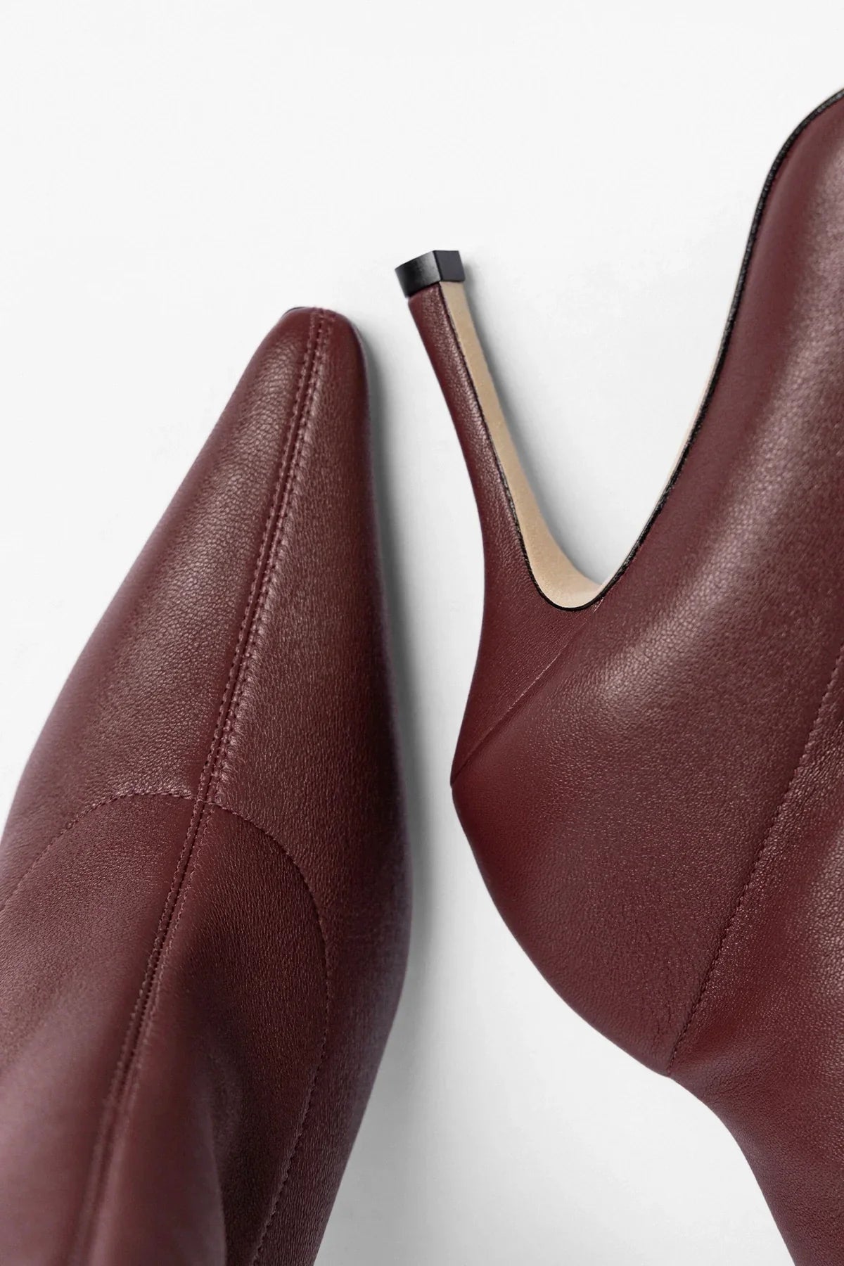 Mini Carine Boot Burgundy Stretch Leather