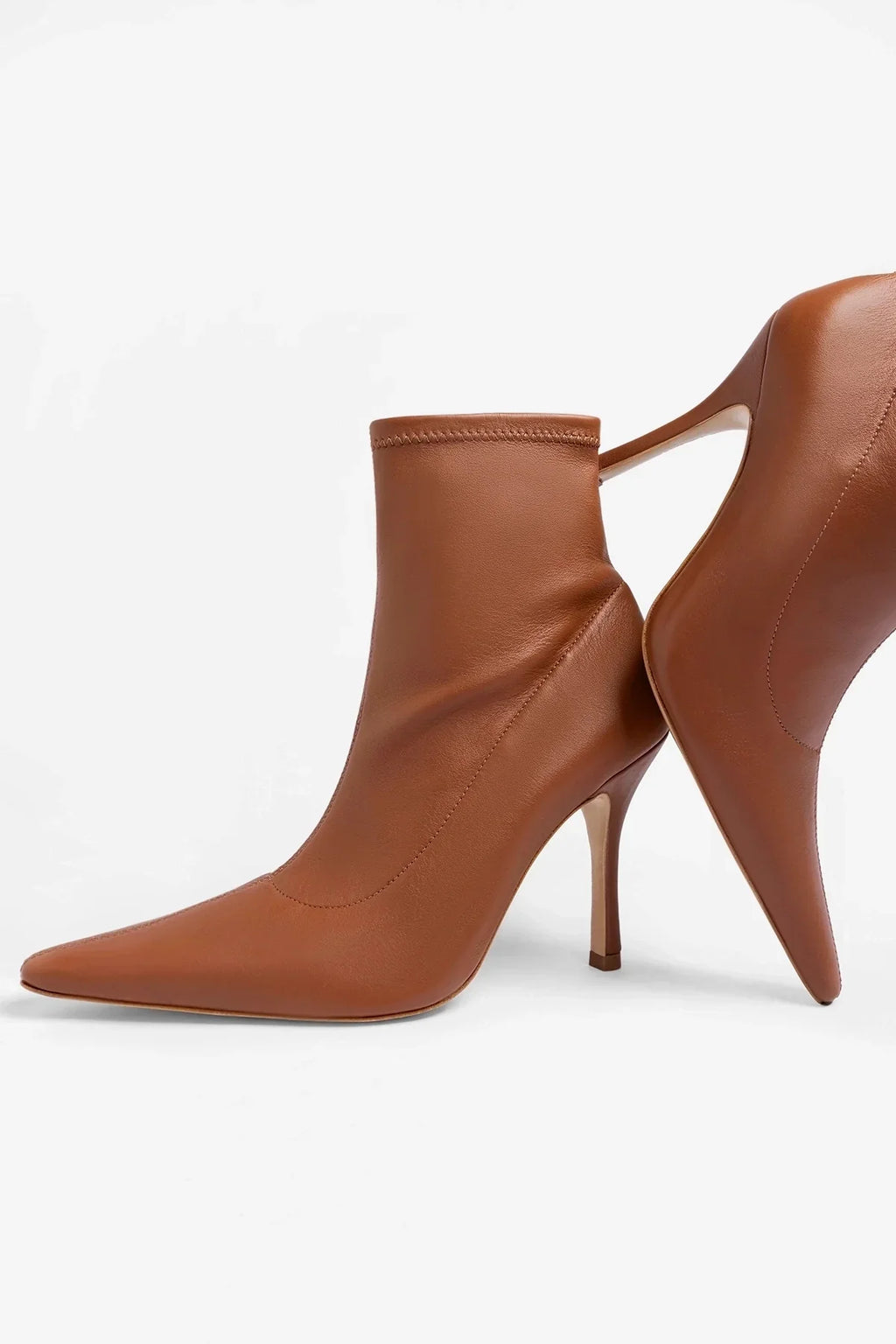 Mini Carine Boot Caramel Stretch Leather