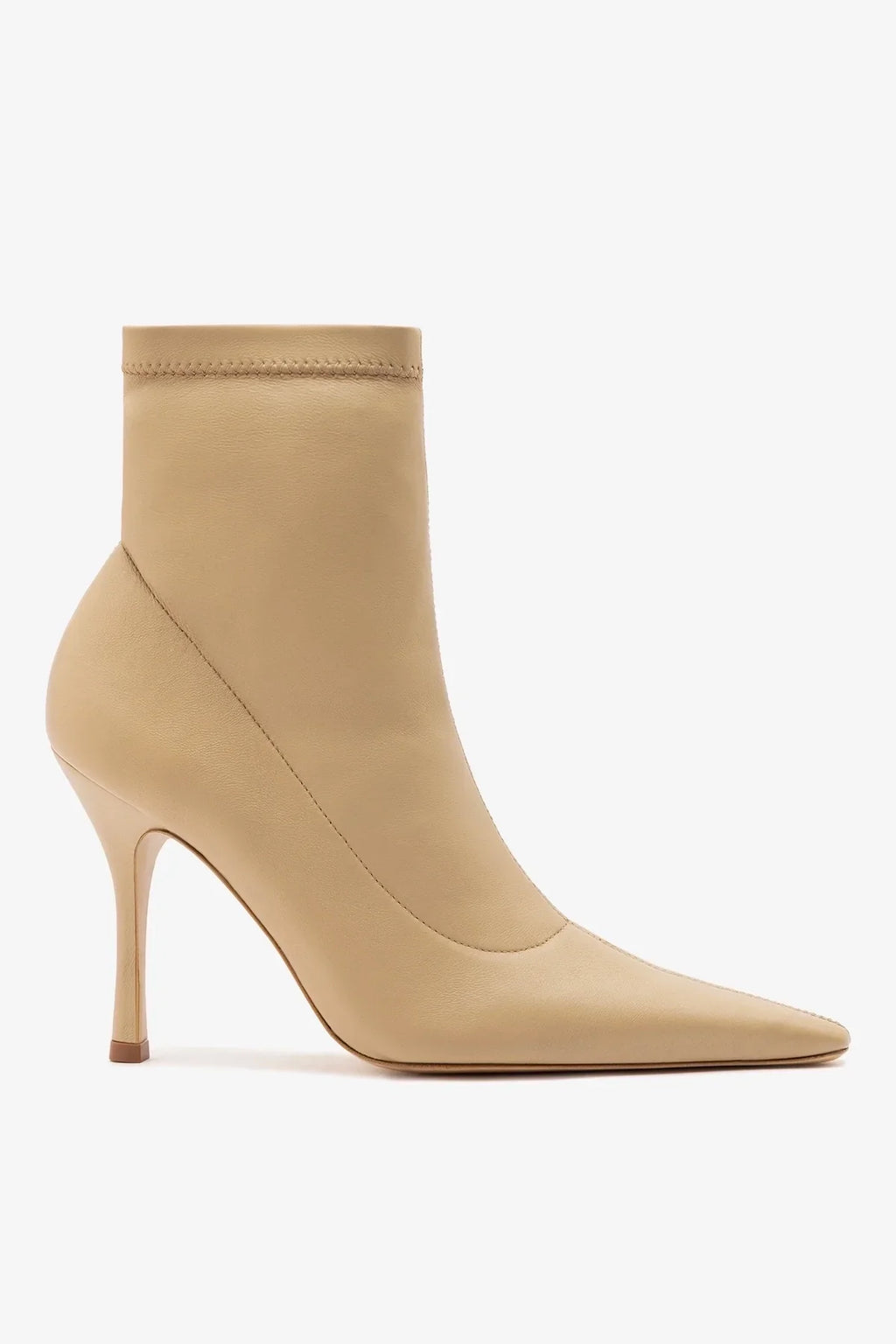 Mini Carine Boot Beige Stretch Leather