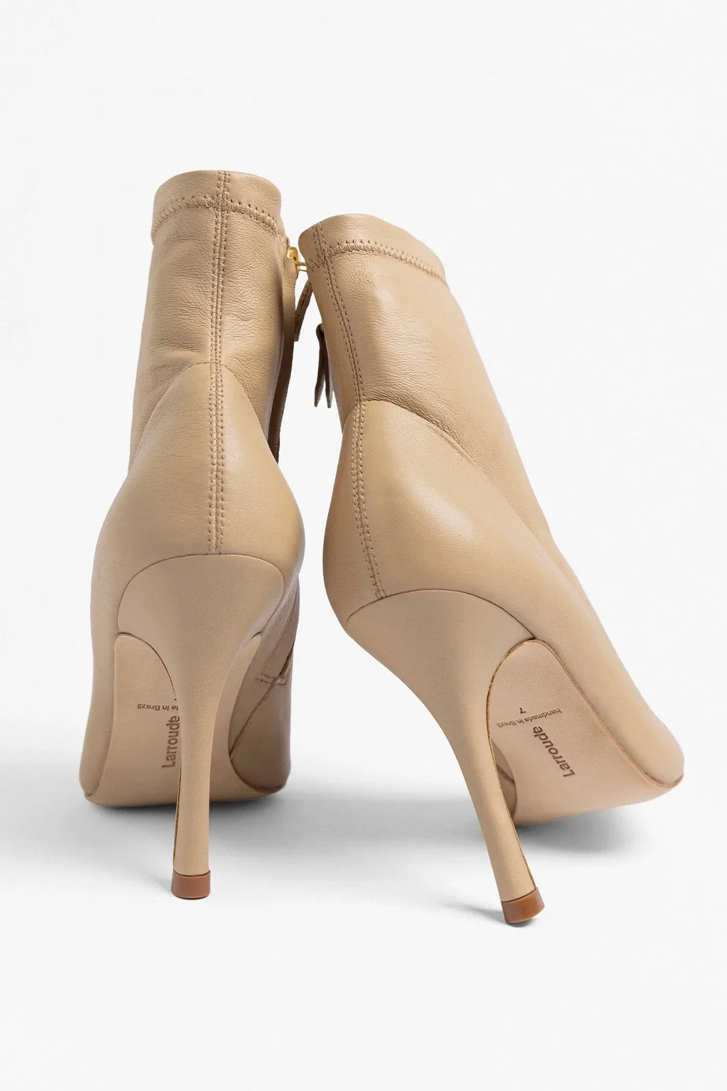 Mini Carine Boot Beige Stretch Leather