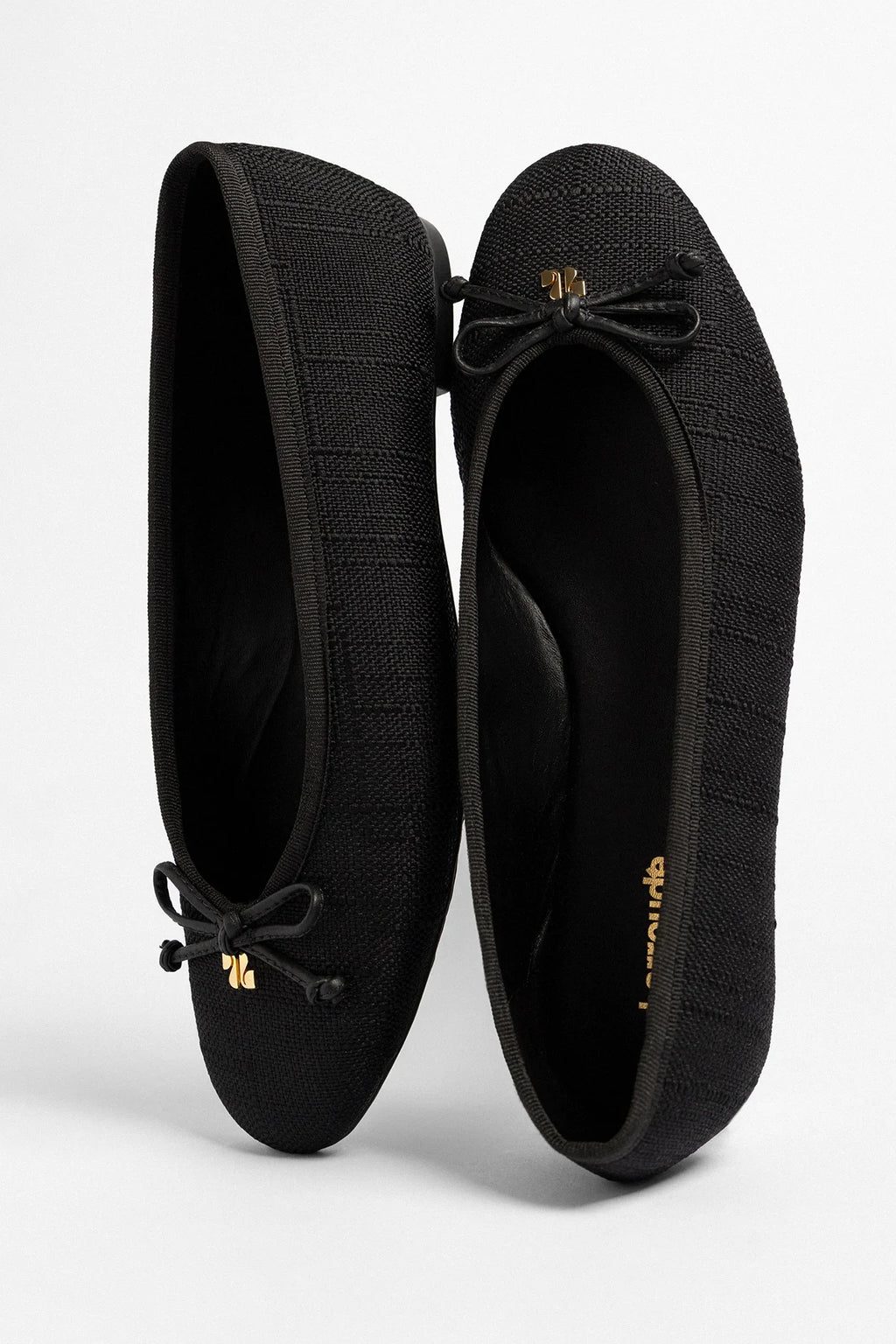 Pavlova Ballet Flat Black Raffia