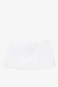 Ava Mini Skirt Striped White Cotton