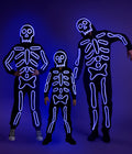 Matching Neon LED Skeleton Family Costumes