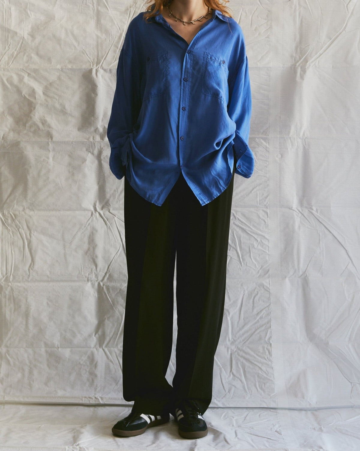Silk Shirt Long Sleeve / Vivid