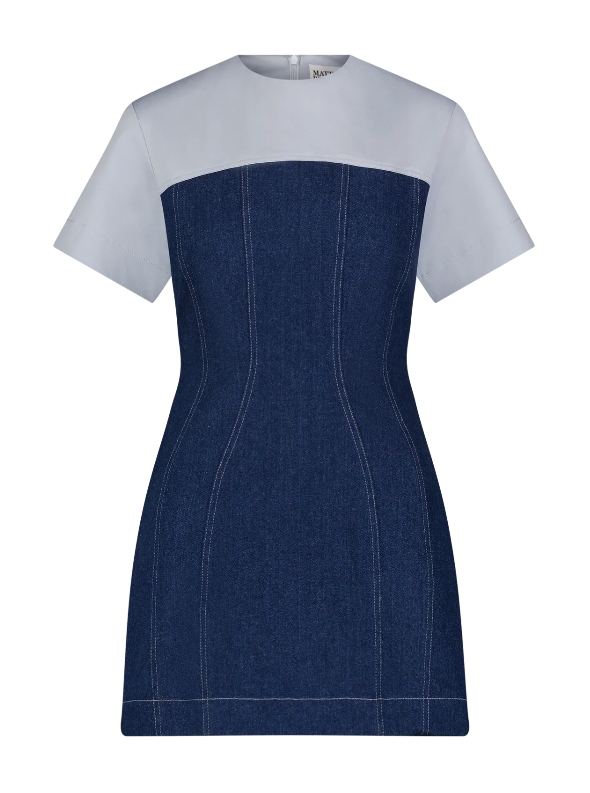 Matthew Bruch Denim Combo Dress