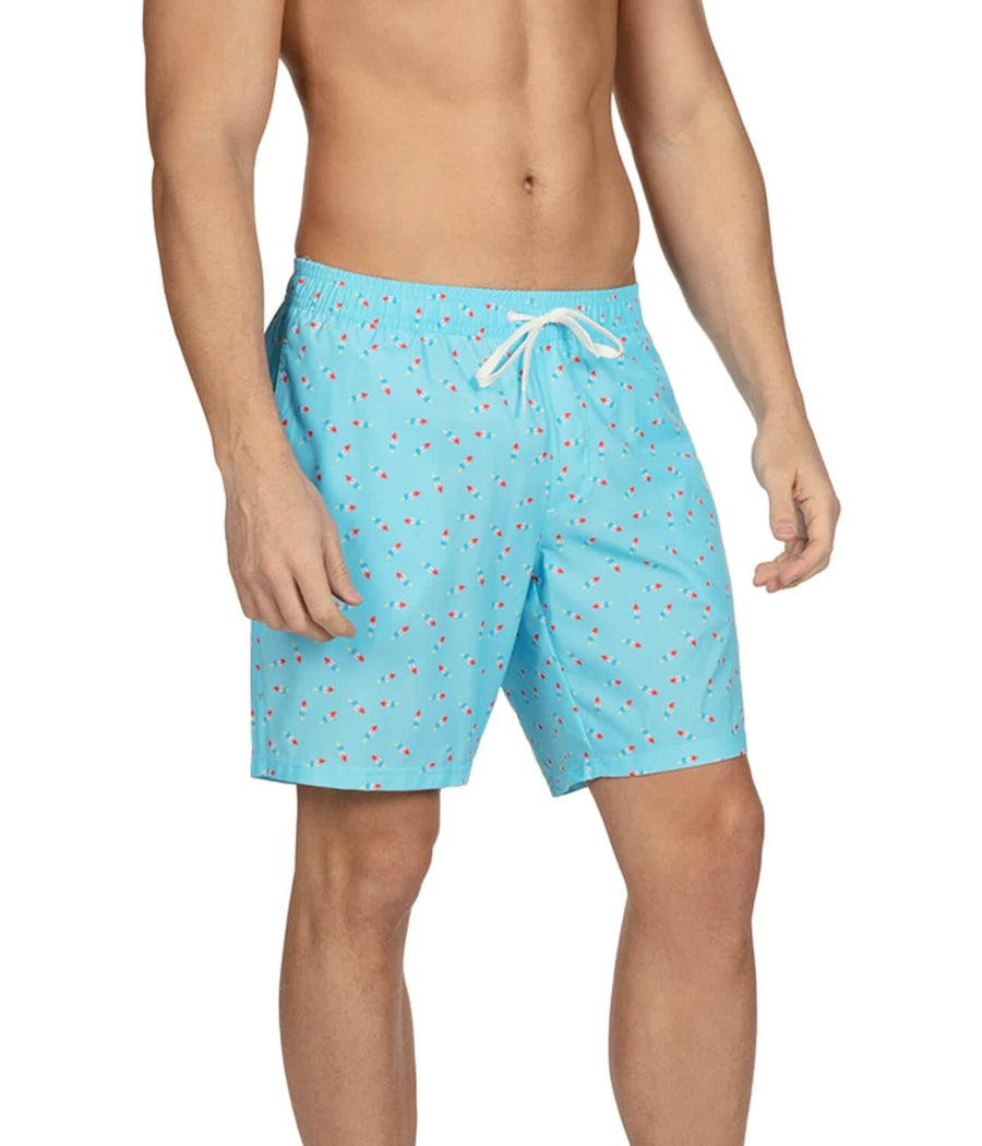 Patriotic Pops Stretch Swim Trunks - 7.5" Inseam