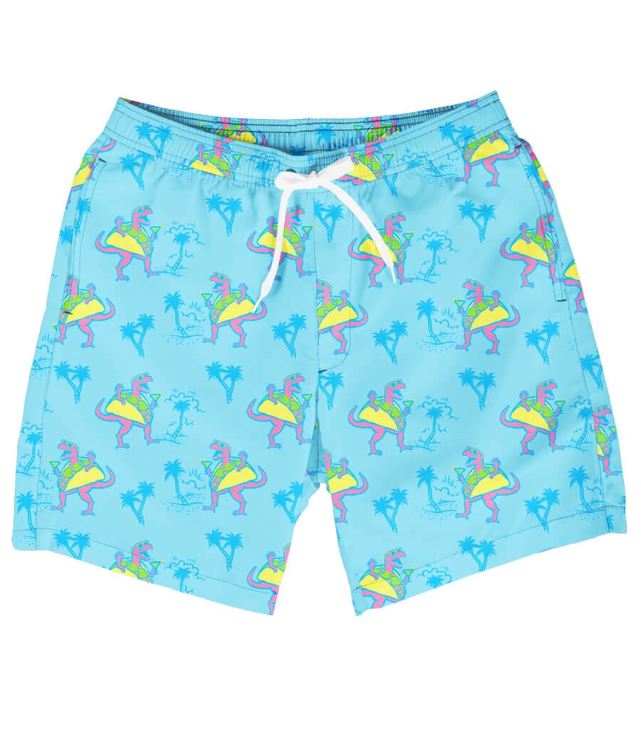 Tacosaurus Stretch Swim Trunks - 7.5" Inseam