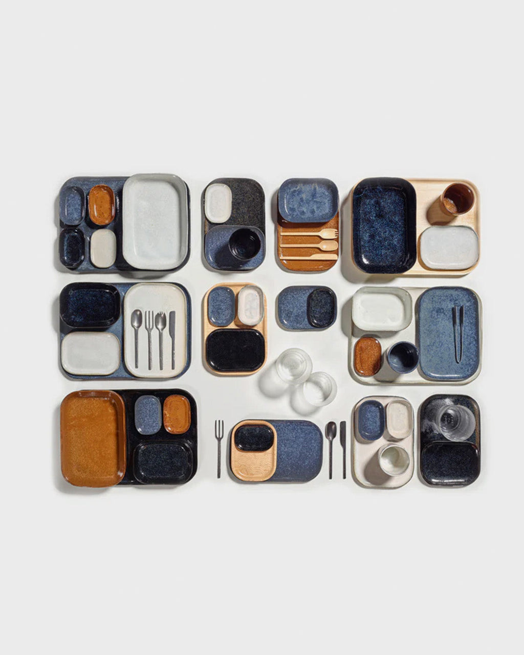 Merci / Plate N° 4 Small / Dark Blue