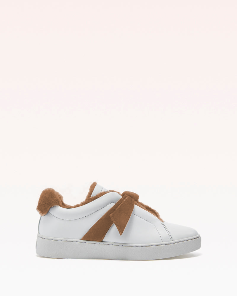 Clarita Sneaker Shearling Cognac