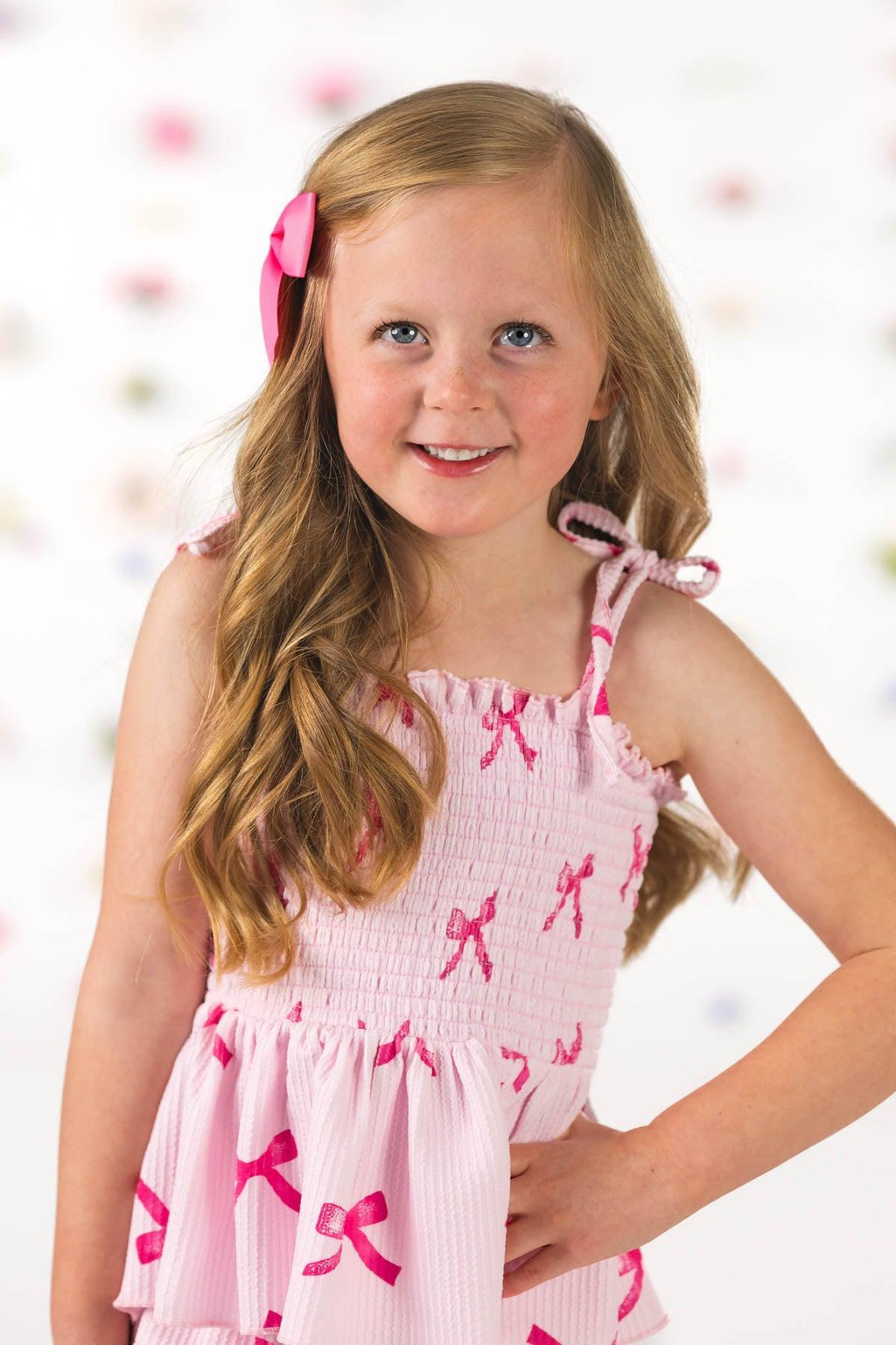 Pink Bow Pant Set