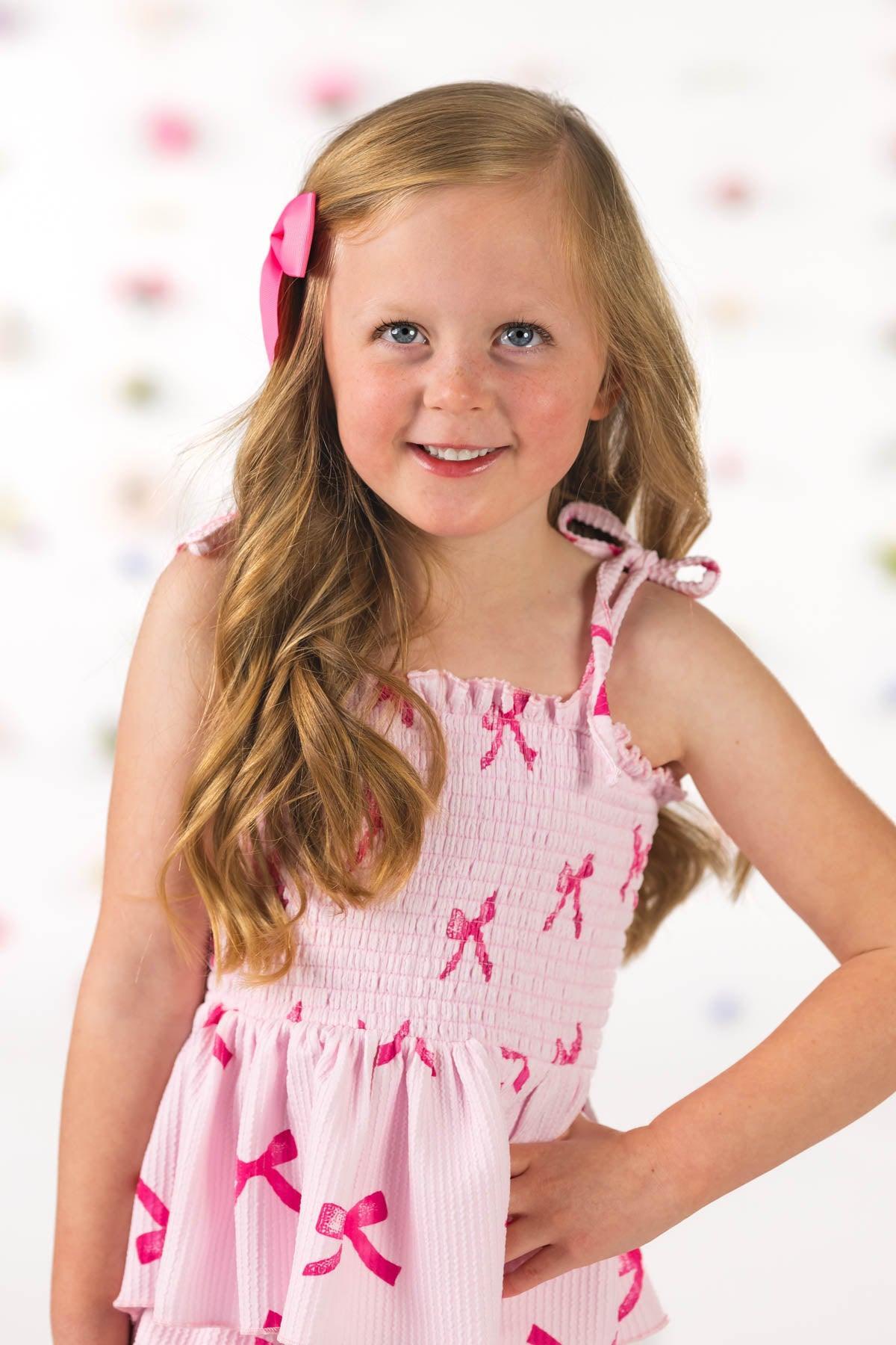Pink Bow Pant Set