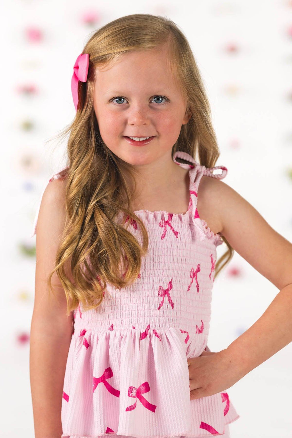 Pink Bow Pant Set
