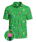 Men's 8-Bit Birdie Golf Polo