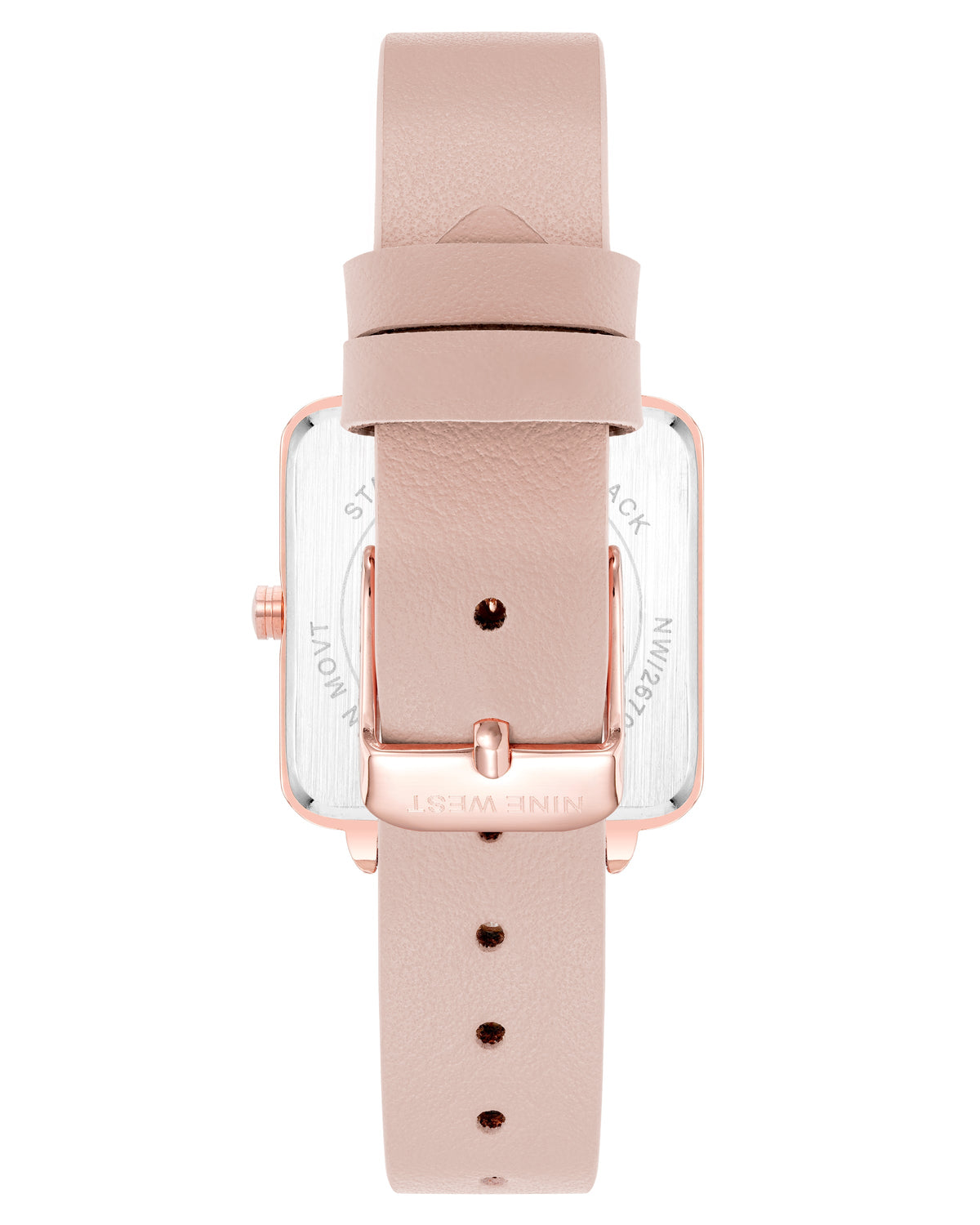 Square Case Smooth Strap Watch