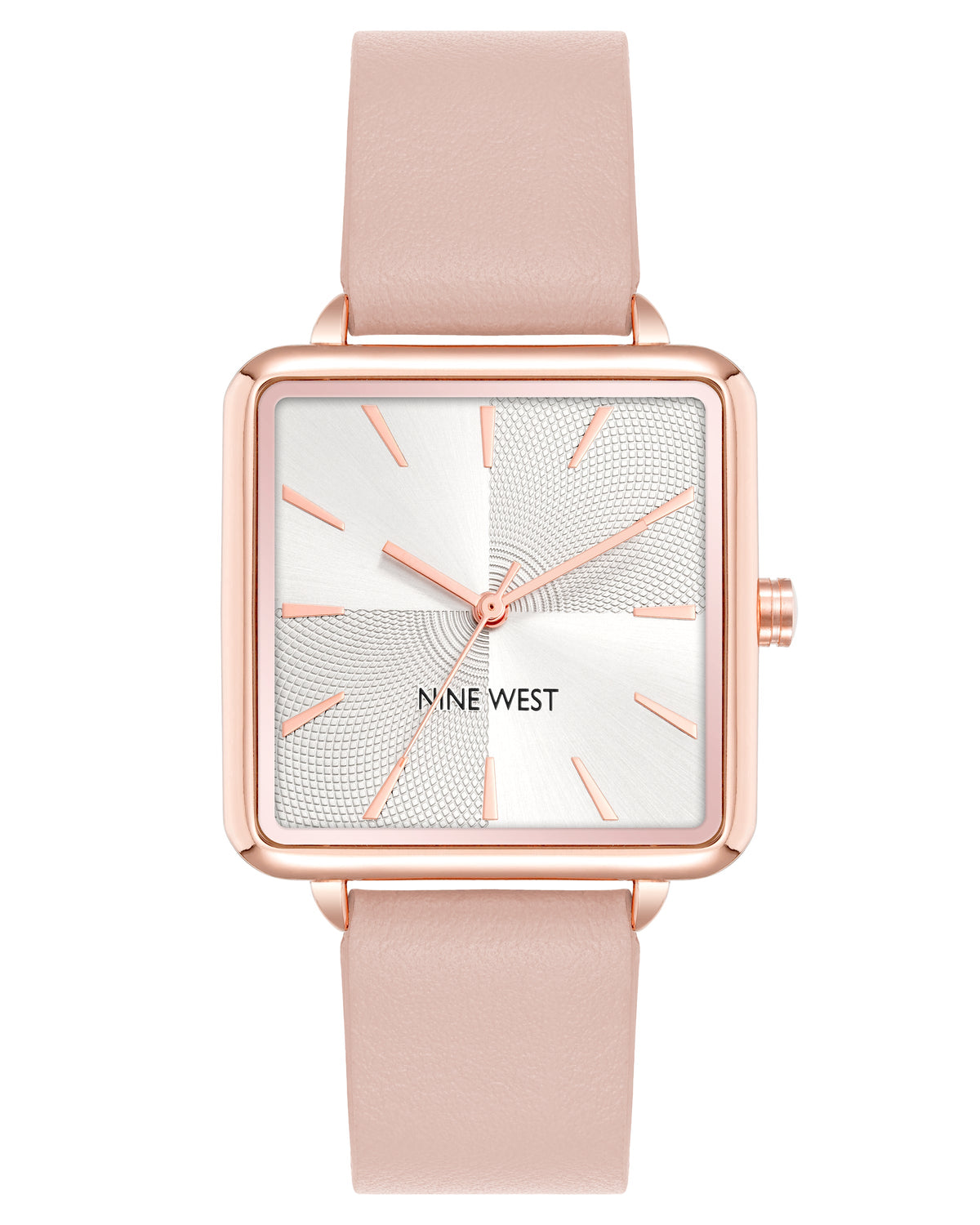 Square Case Smooth Strap Watch