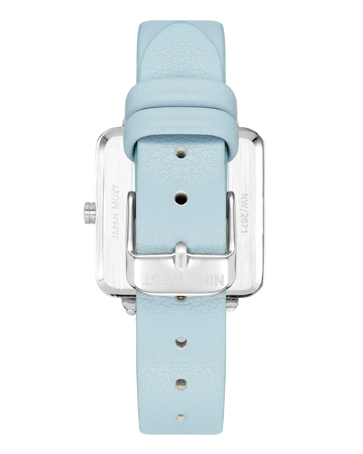Square Case Smooth Strap Watch