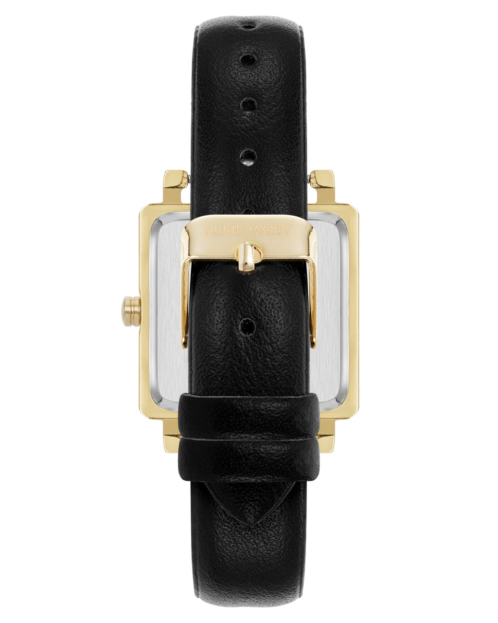 Square Strap Watch with Crystal Accents