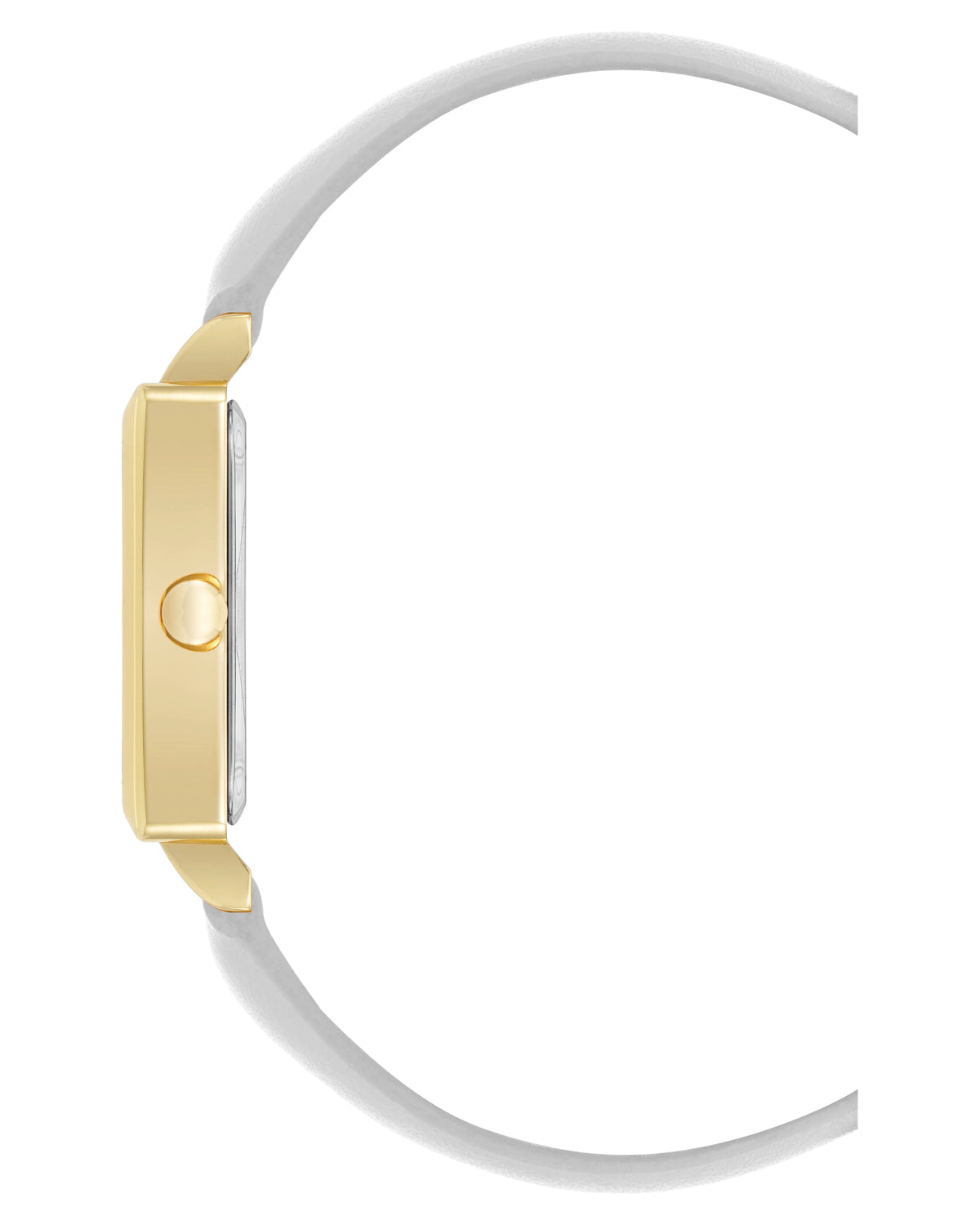 Square Strap Watch with Crystal Accents